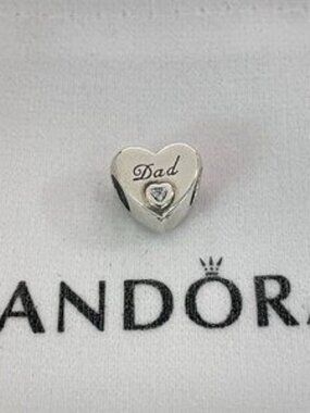 Pandora Dad Heart Charm
